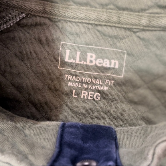 L.L. Bean Men’s Quilted Sweatshirt Size Large - Picture 5 of 8